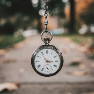 Classic Pocket Watch With Metal Chain