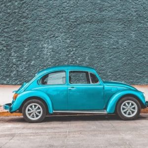Green Vintage Car